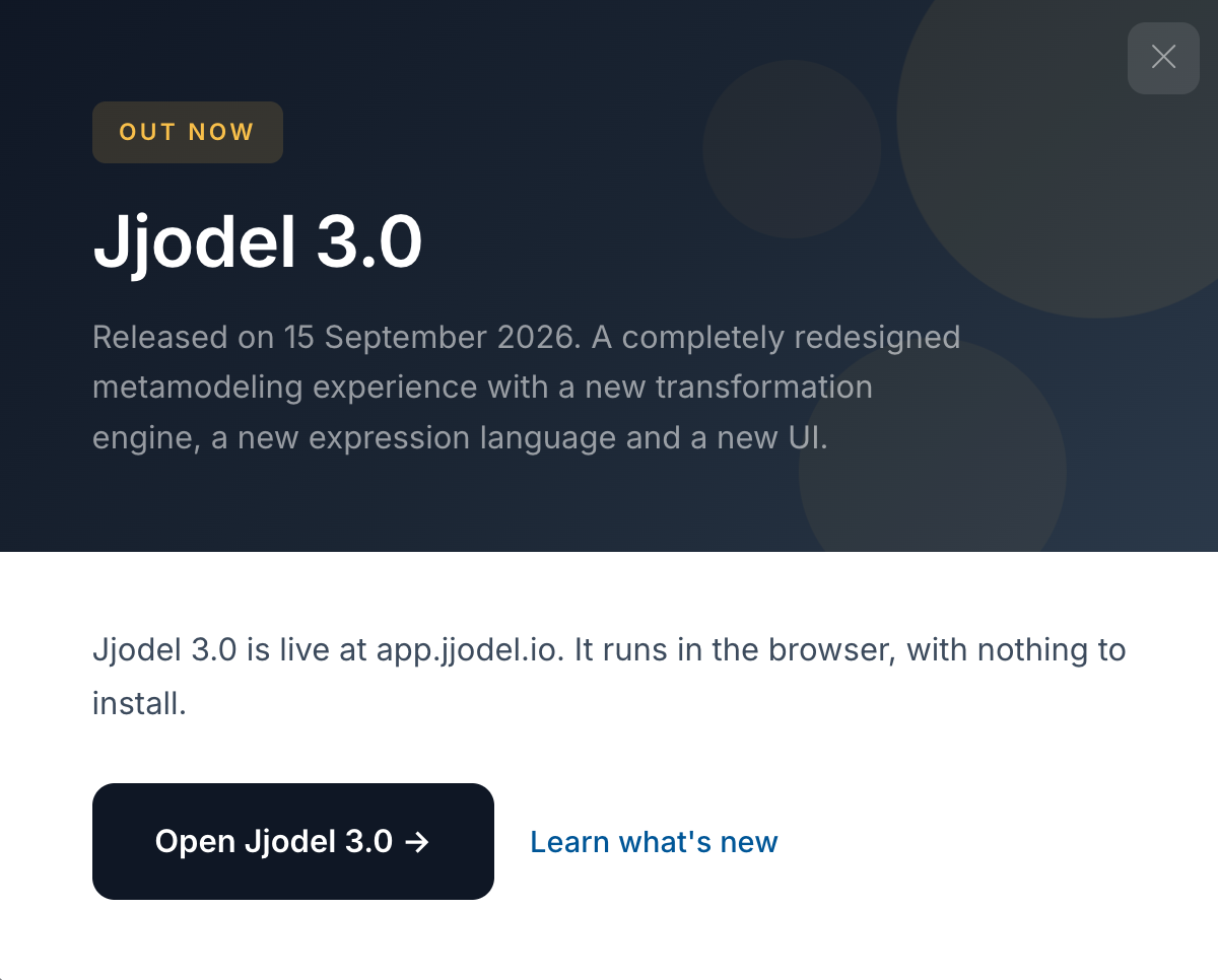 Jjodel 3.0 is out