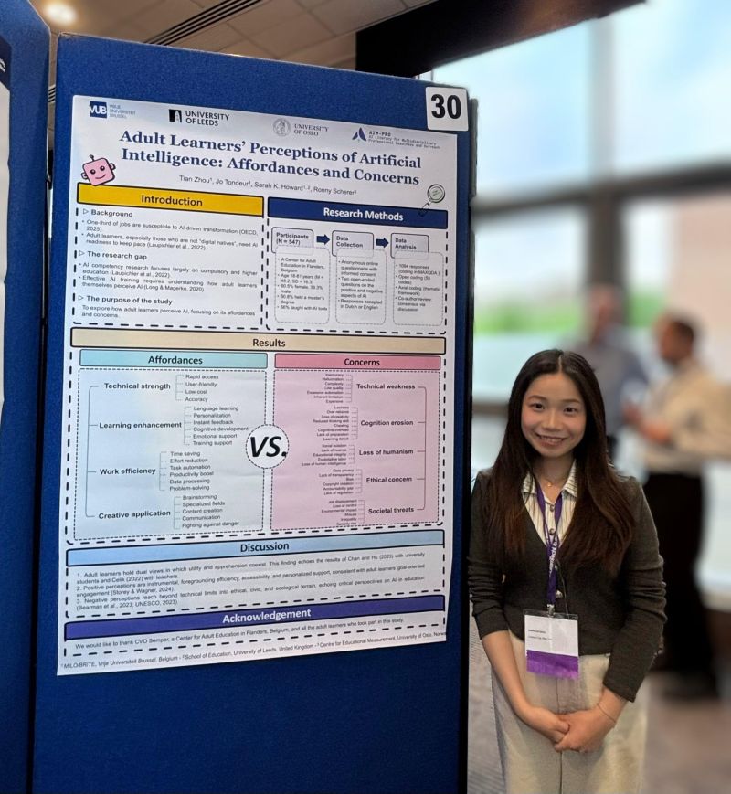 Tian Zhou Receives Outstanding Poster Award at EdMedia 2026