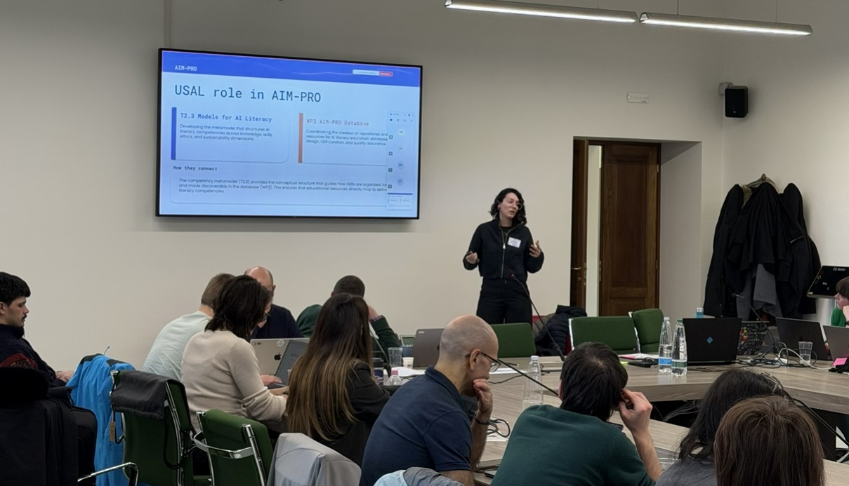 Andrea Vázquez Ingelmo (USAL) shares insights on integrating AI frameworks into AIM-PRO’s unified structure. 